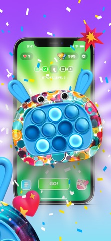 Popit fidget toys 3D top style screenshot 4